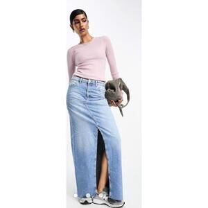 Stockholm Atelier & Other Stories Merino Rib Knot Sweater dusty pink/lavender XS